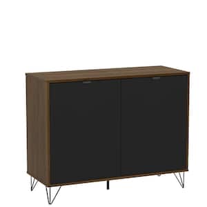 Brentwood Whiskey and Black Compact Sideboard