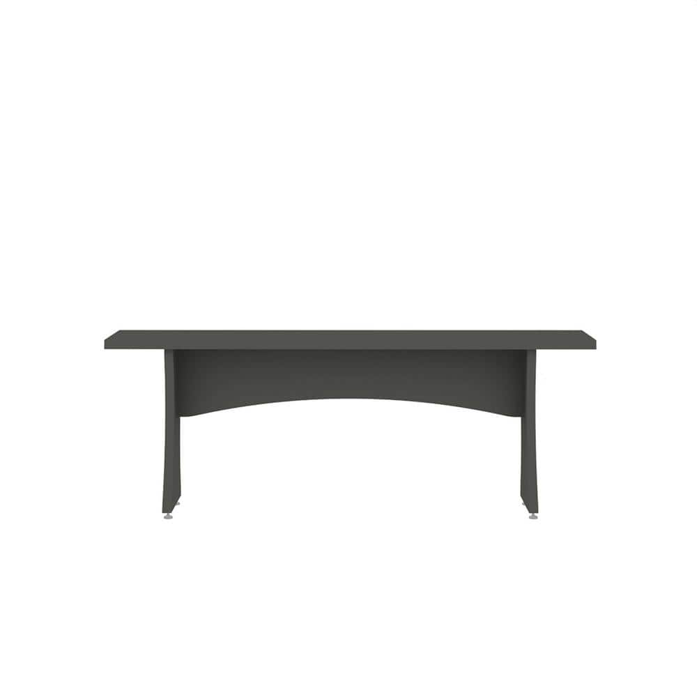 Coney Gray MDF Mid-Century Modern Dining Bench Set