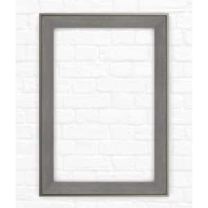 33 in. x 47 in. (L1) Rectangular Mirror Frame in Weathered Wood