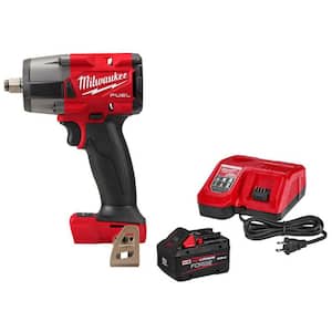 M18 FUEL Gen-2 18V Lith-Ion Brushless Cordless Mid Torque 1/2 in. Impact Wrench w/ FORGE 8. 0Ah Battery & Charger