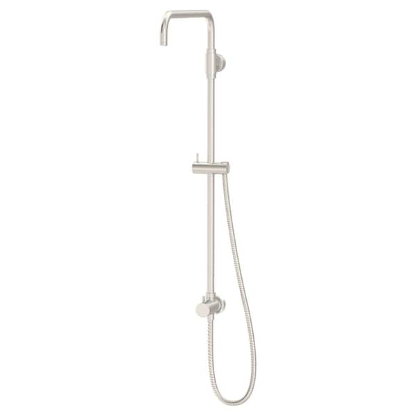 Unbranded Dia 18 in. Shower Riser with Diverter in Satin Nickel