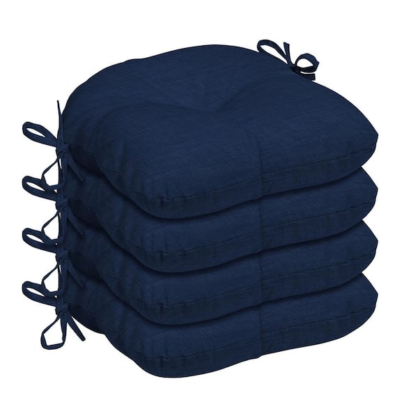 Navy blue chair discount pads with ties