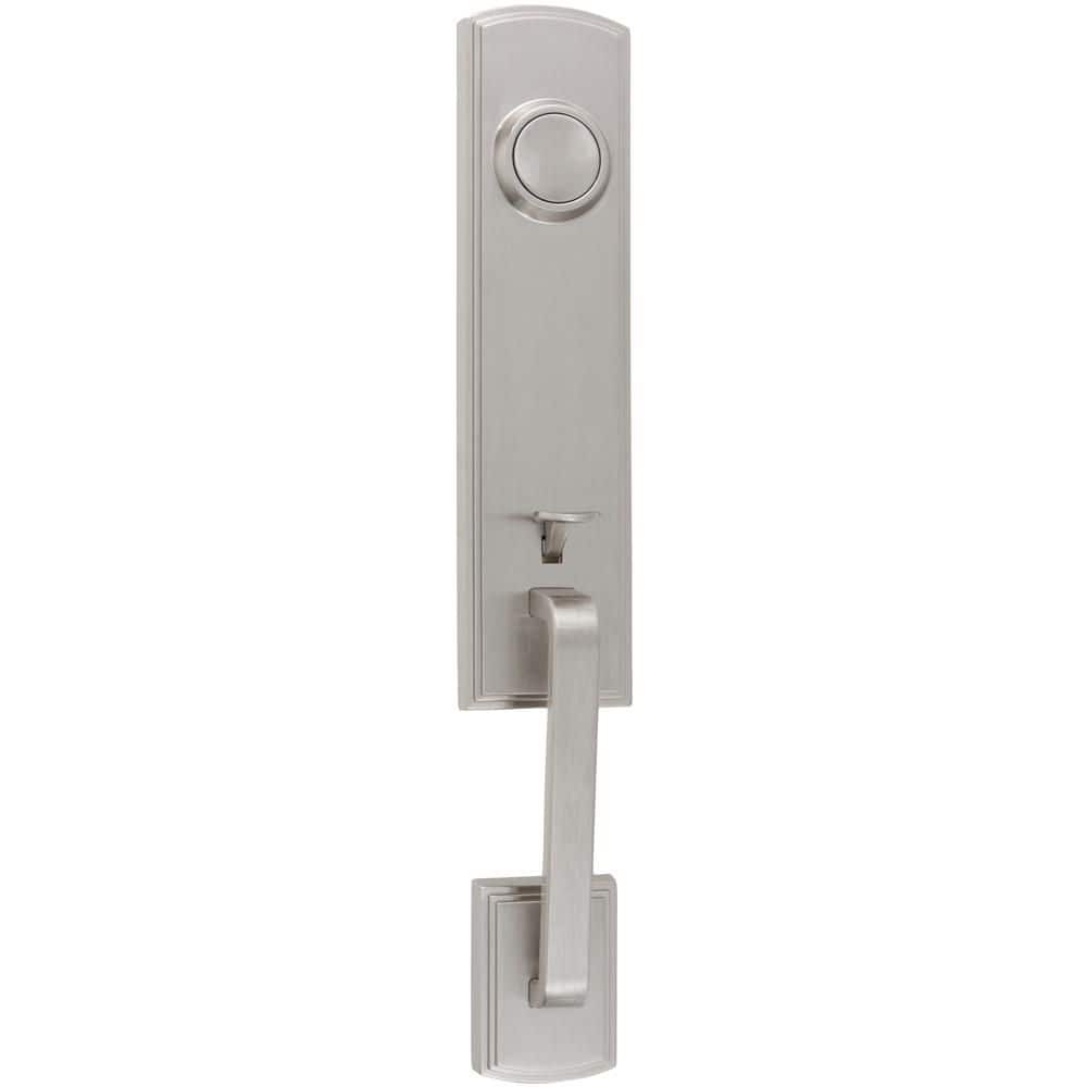 Italian Collection Briona Satin Nickel Dummy Door Handleset with Artino Interior Left-Hand price history on PriceWatchPro