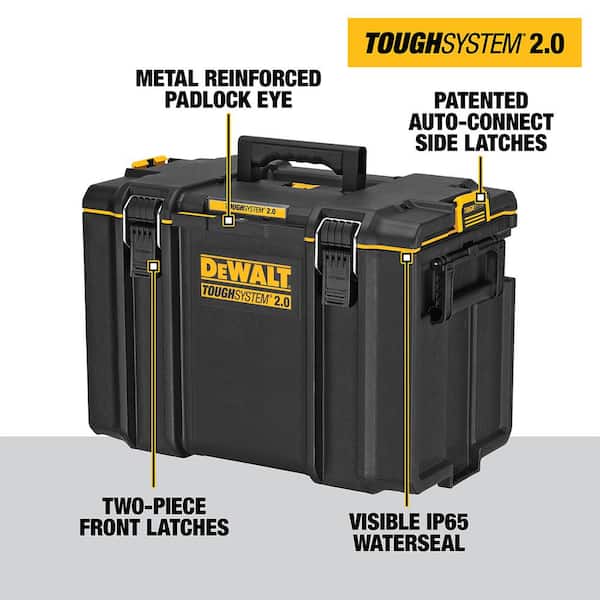 DEWALT TOUGHSYSTEM 25-1/2 in. Workshop Wall Rack Storage System and  TOUGHSYSTEM 2.0 22 in. Extra Large Tool Box DWST08260W08400 - The Home Depot