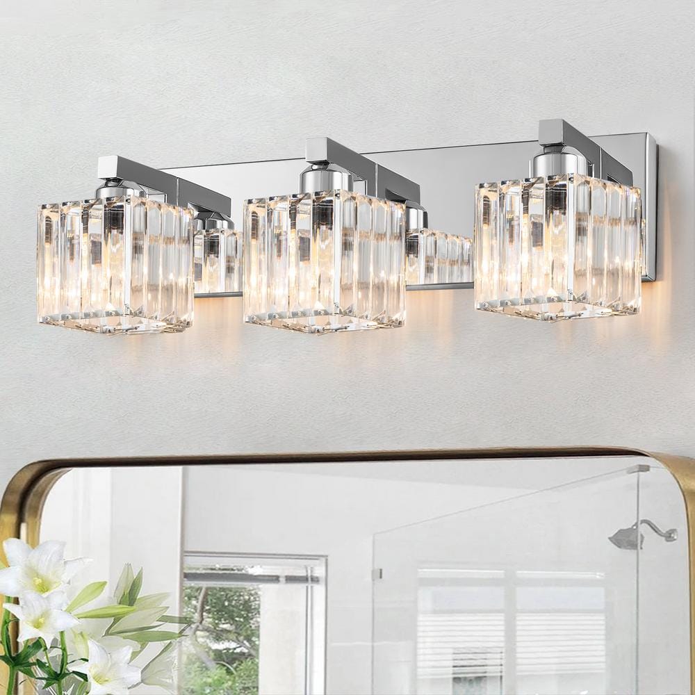 Edislive Orillia 197 In 3 Light Chrome Bathroom Vanity Light With