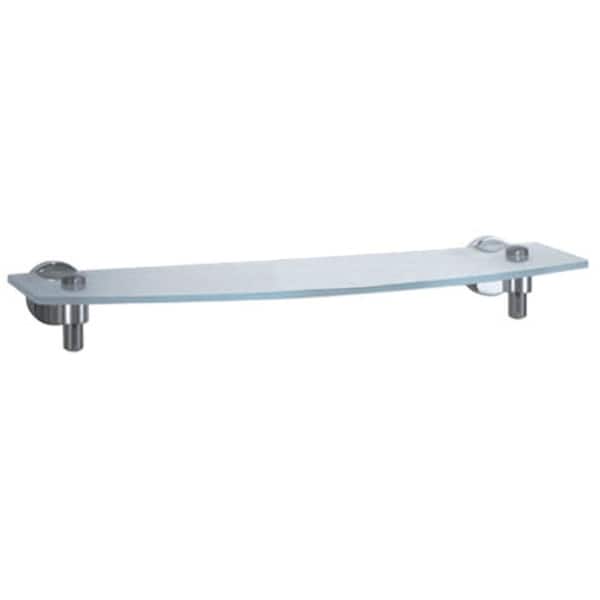USE Form One Glass Console in Polished Satin Chrome-DISCONTINUED
