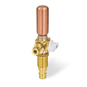 1/2 in. PEX A x 1/4 in. Brass Compression Icemaker Replacement Valve with Hammer Arrestor Lead Free