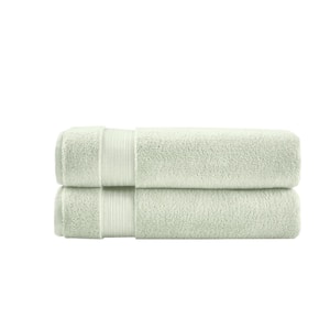 Egyptian Cotton Watercress Green Bath Sheet (Set of 2)