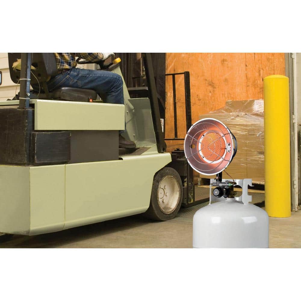 Gray Stainless Steel Propane Tank Top Heater with Emergency Shut Off