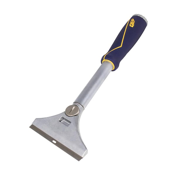 QEP 4 in. W Floor Scraper Hand Tool with Replacement blade and Handle grip