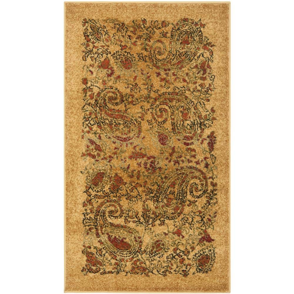 SAFAVIEH Lyndhurst Beige/Multi 2 ft. x 4 ft. Border Area Rug Safavieh's Lyndhurst collection offers the beauty and painstaking detail of traditional Persian and European styles with the ease of polypropylene. With a symphony of floral, vines and latticework detailing, these beautiful rugs bring warmth and life to the room of your choice. This is a great addition to your home whether in the country side or busy city. Color: Beige/Multi.