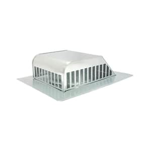 50 sq. in. NFA Galvanized Slant-Back Roof Louver Static Vent in Mill (Sold in Carton of 6 only)