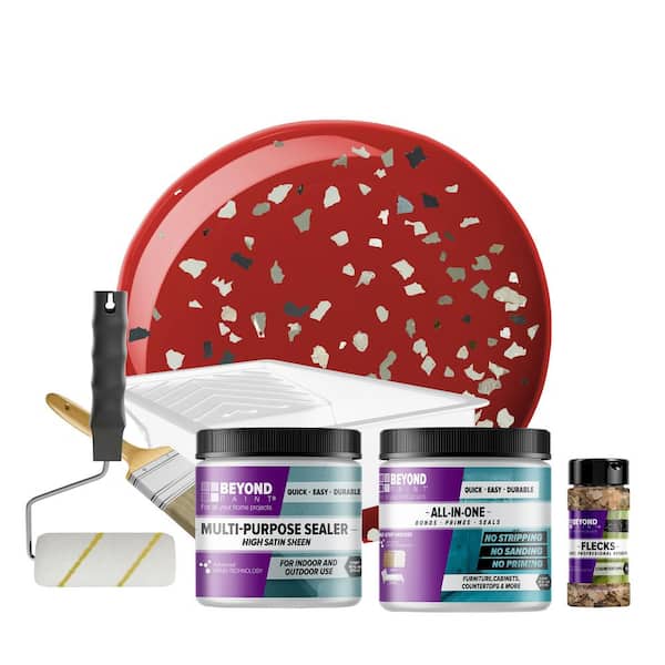Poppy Countertop Kit and Smoked Gray Flecks