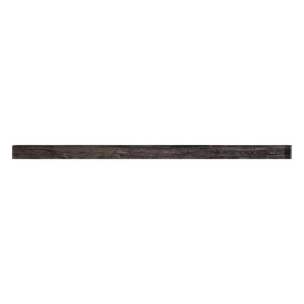 Montana 0.6 in. x 12 in. Wood Brown Glass Glossy Pencil Liner Tile Trim (0.5 sq. ft./case) (10-pack) price history on PriceWatchPro