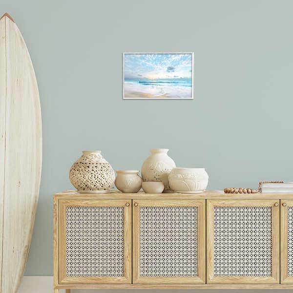 Sun Bleached Ocean Shore by Danita Delimont White Framed Nature Giclee Art Print 12 in. x 18 in.