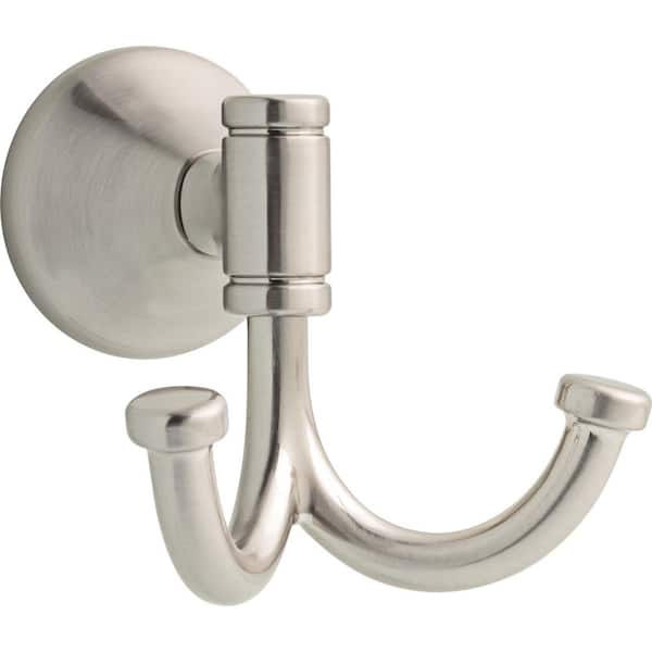 Foundations Design Series J-Hook Robe Hook in SpotShield Brushed Nickel
