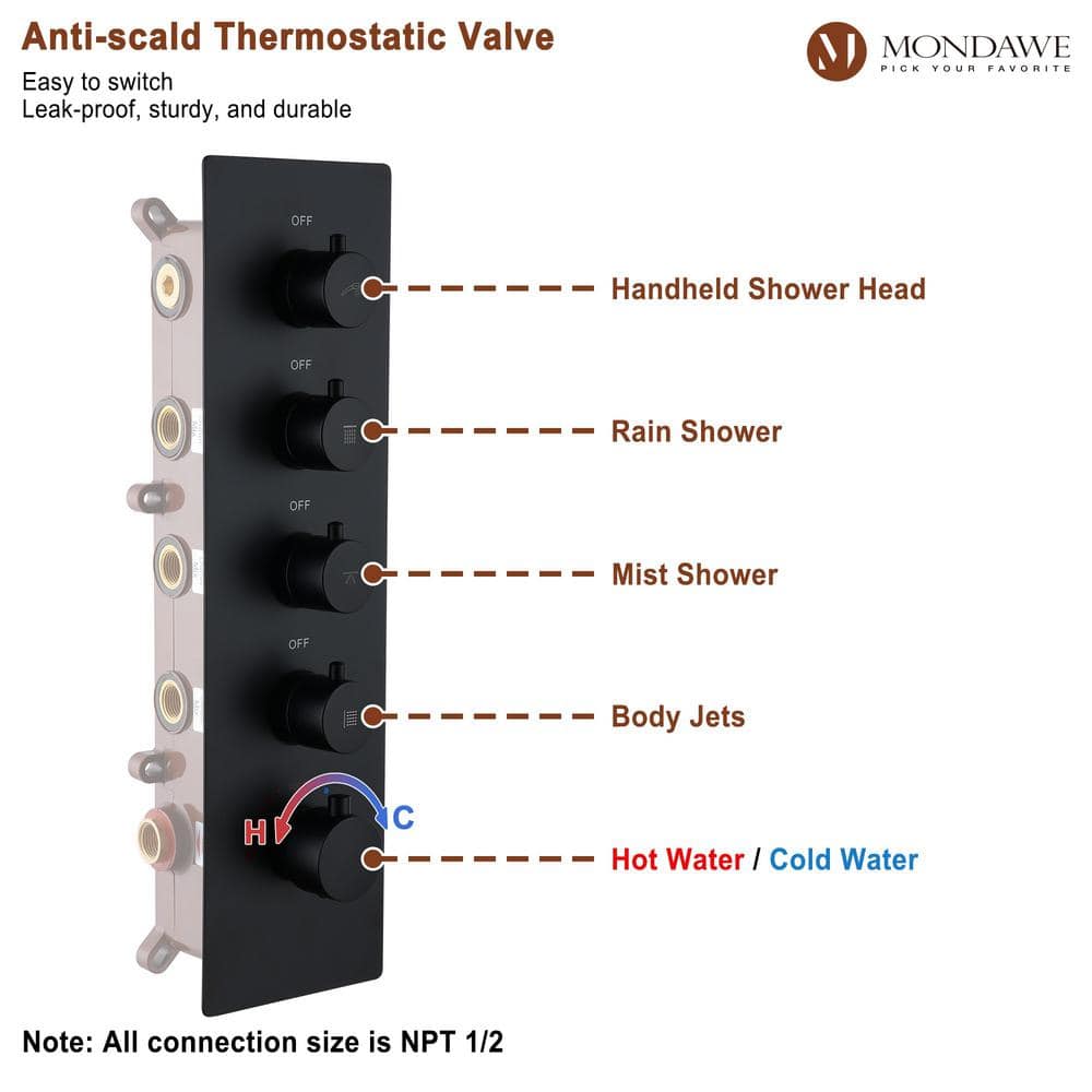 AquaRhapsody All-In-One Kit with Rough in-Valve