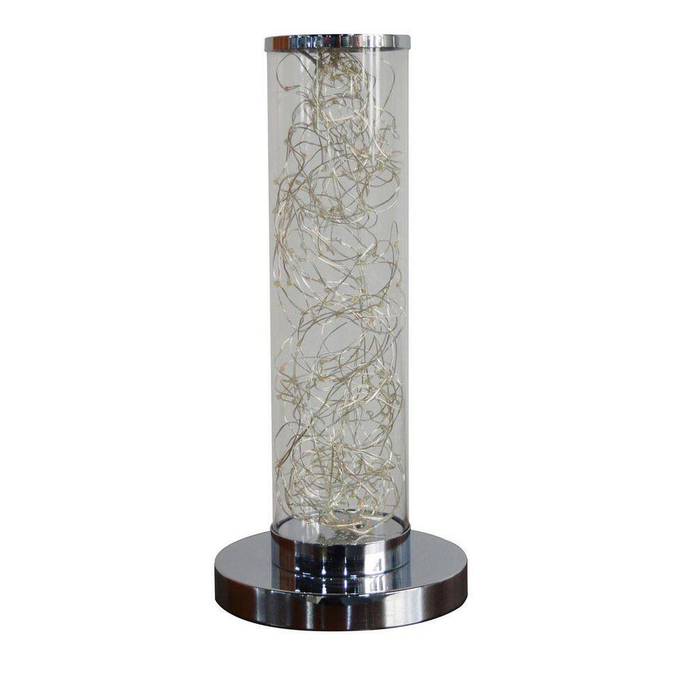13 in. Silver Exposed Multi-Colored Rope LED Namiri Column Table Lamp price history on PriceWatchPro