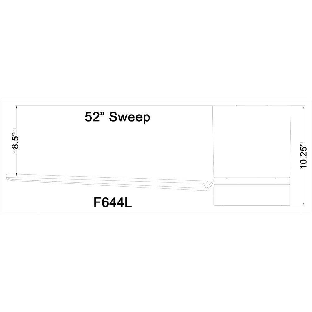 52" Flat White LED Hugger Ceiling Fan with Remote