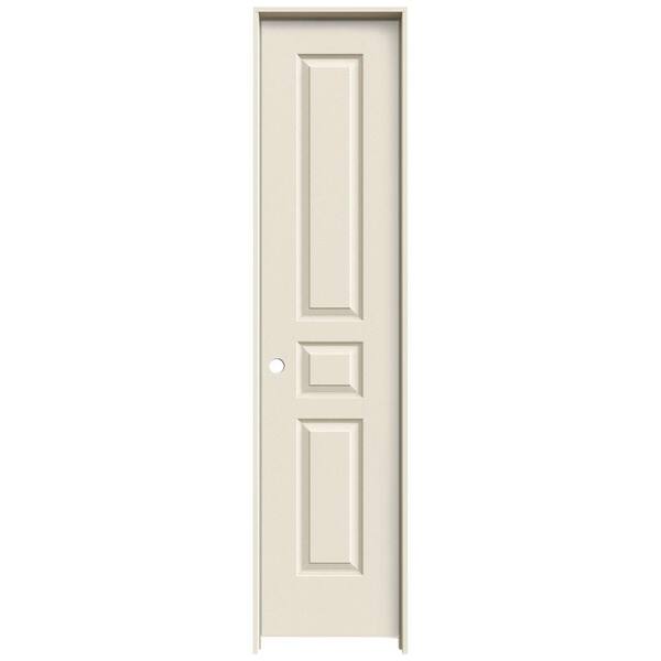 JELD-WEN 18 in. x 80 in. Avalon Primed Right-Hand Textured Hollow Core Molded Composite Single Prehung Interior Door