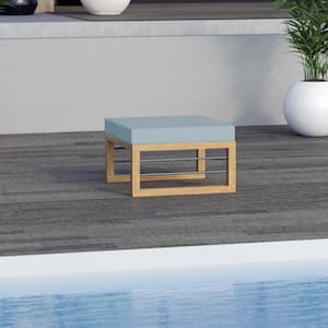 Aluminum Outdoor Ottoman/Coffee Table with Spa Cushion