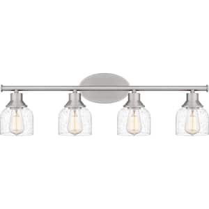 Caverly 31 in. 4-Light Brushed Nickel Vanity Light