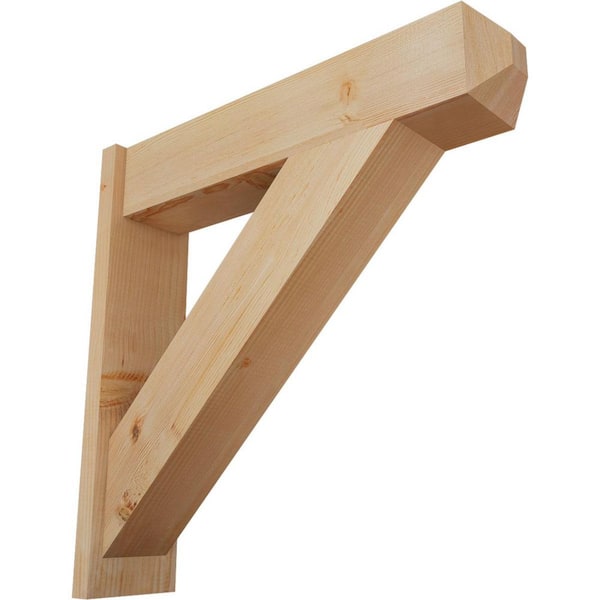 Ekena Millwork 8 in. x 32 in. x 32 in. Douglas Fir Traditional Craftsman Smooth Outlooker