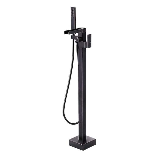 AVITAS Single-Handle Roman Claw Foot Freestanding Tub Faucet Bathtub Filler with Hand Shower in Oil Rubbed Bronze