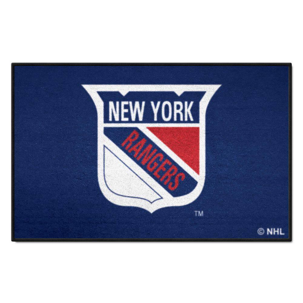 FANMATS NHL Retro New York Rangers Blue 2 ft. x 3 ft. Starter Mat Area