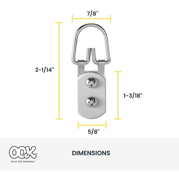 OOK ReadyScrew 2-Hole D-Ring Hanger (2-Pack) 50378 - The Home Depot