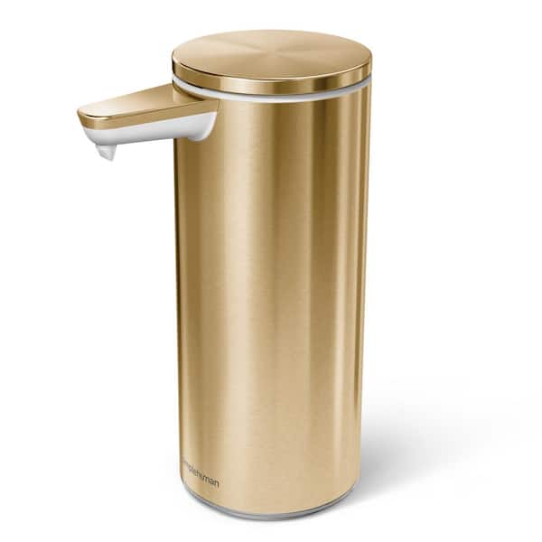 Photo 1 of 9 oz. Rechargeable Sensor Soap Pump in Brass Stainless Steel
++PRODUCT IS DIRTY++