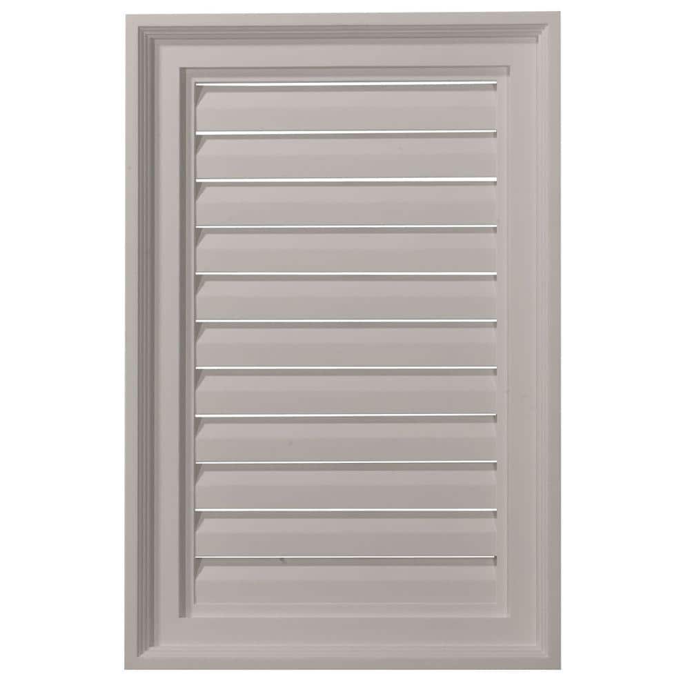 16 in. x 24 in. Rectangular Primed Polyurethane Paintable Gable Louver Vent Functional price history on PriceWatchPro