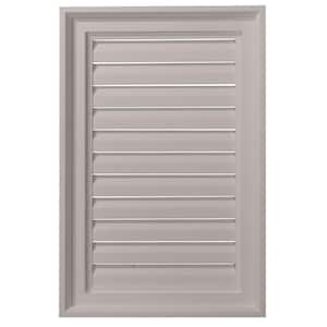 16 in. x 24 in. Rectangular Primed Polyurethane Paintable Gable Louver Vent Functional