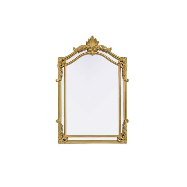 Timeless Home Gold Leaf 28.5 in. W x 42 in. H Traditional Mirror