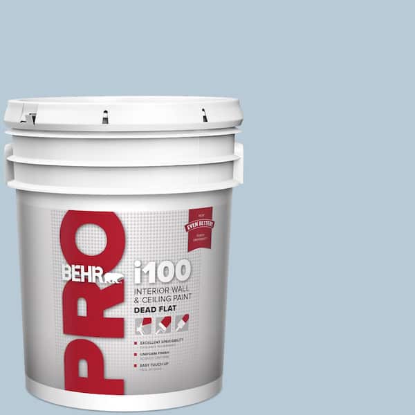 5 gal. #PPU14-15 Denim Light Dead Flat Interior Paint