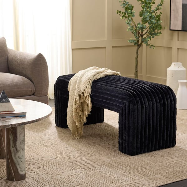 Arihana 18 in. Black Entryway Bench