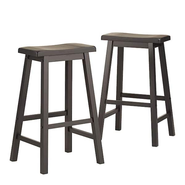 HomeSullivan Elliot 29 in. Midnight Black Bar Stool