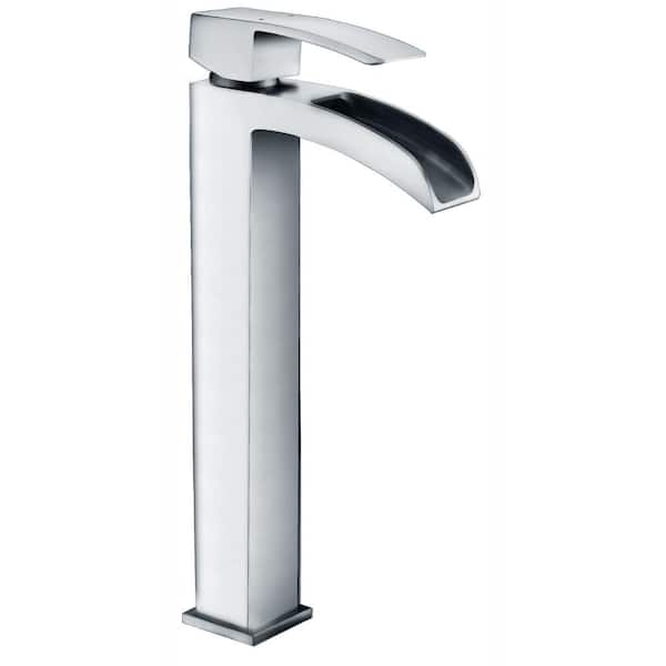 ANZZI Key Series Single Hole Single-Handle Vessel Bathroom Faucet in Polished Chrome