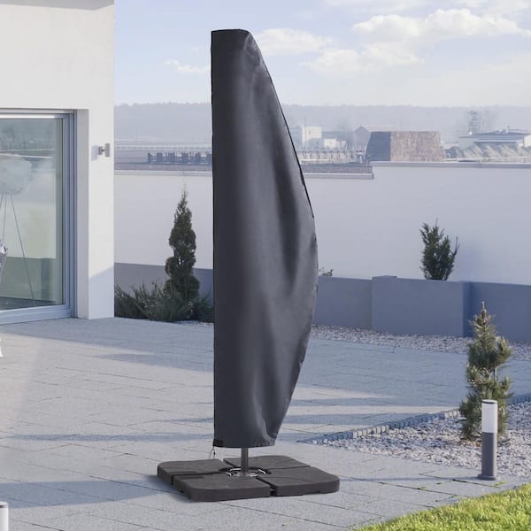 grey patio umbrella cover Premium 9' Protect your furniture with the next generation in outdoor covers California Umbrella Heavy Duty Water