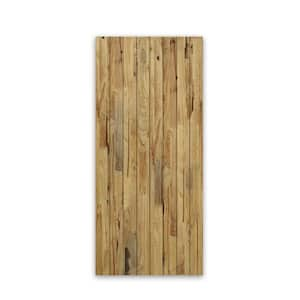 28 in. x 80 in. Hollow Core Weather Oak Stained Pine Wood Interior Door Slab