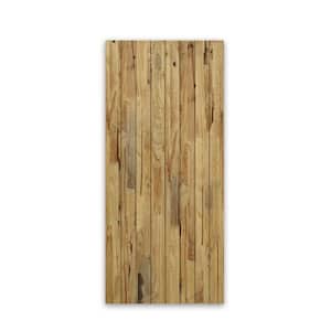 44 in. x 80 in. Hollow Core Weather Oak Stained Pine Wood Interior Door Slab
