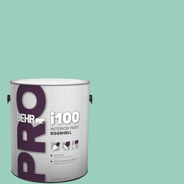 BEHR PRO 1 gal. #HDC-SM14-6 Thermal Aqua Eggshell Interior Paint