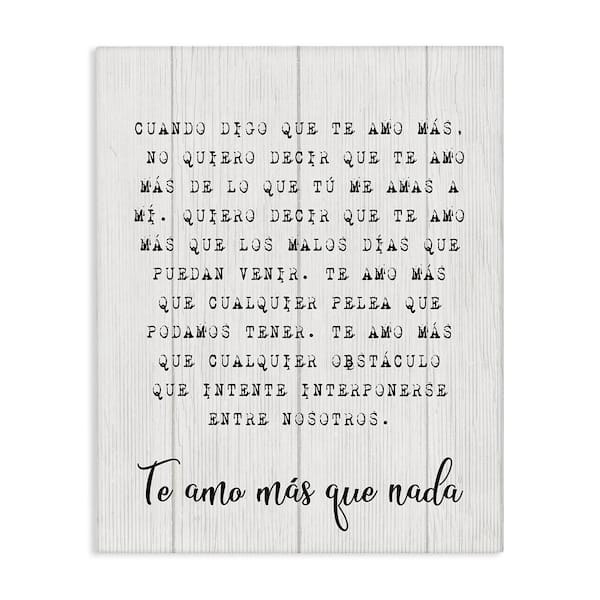 Stupell Industries Love without Limits by Lil' Rue Gallery Wrapped Unframed Typography Graphic Art Print 20 in. x 16 in.