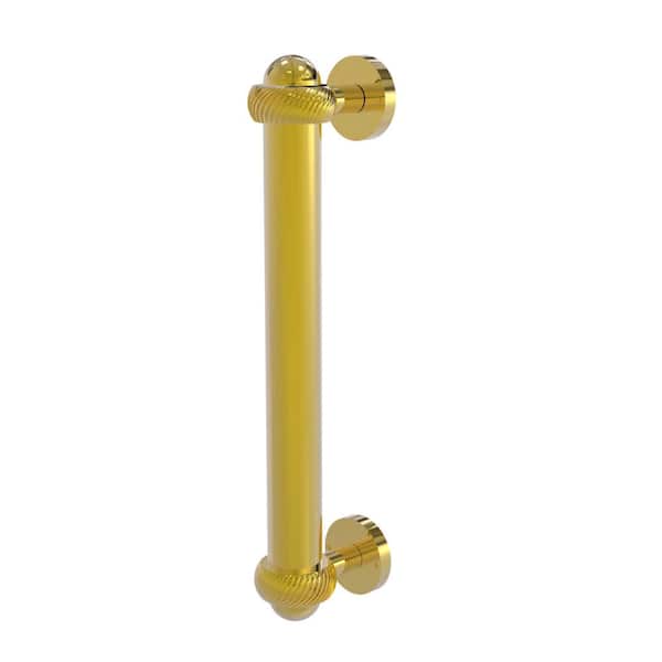 Allied Brass 8 in. Center-to-Center Door Pull with Twisted Aents in Polished Brass