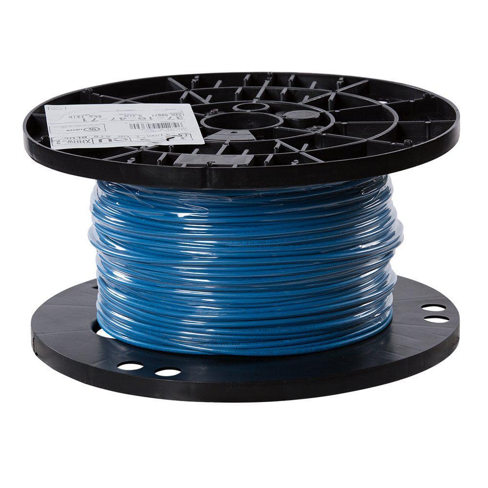 Southwire 500 Ft. 12 Blue Stranded CU XHHW Wire 37104771 - The Home Depot