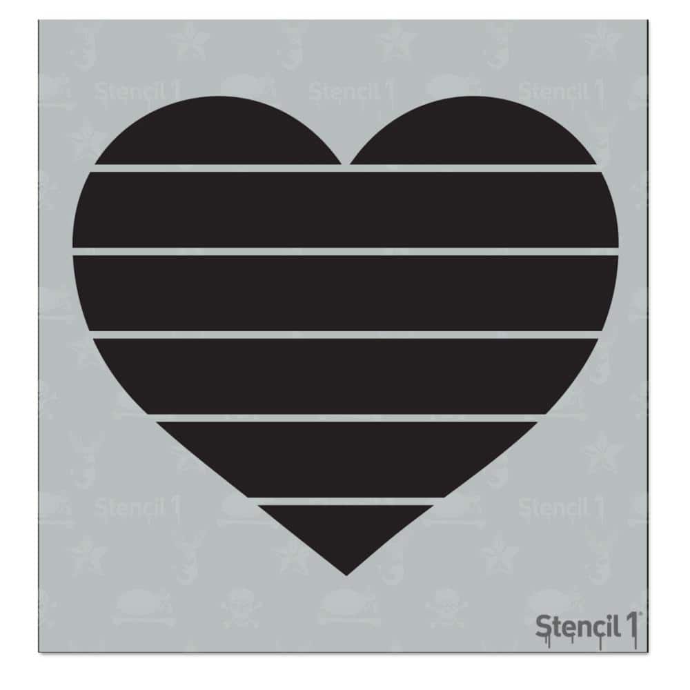 Heart Stripes Stencil price history on PriceWatchPro