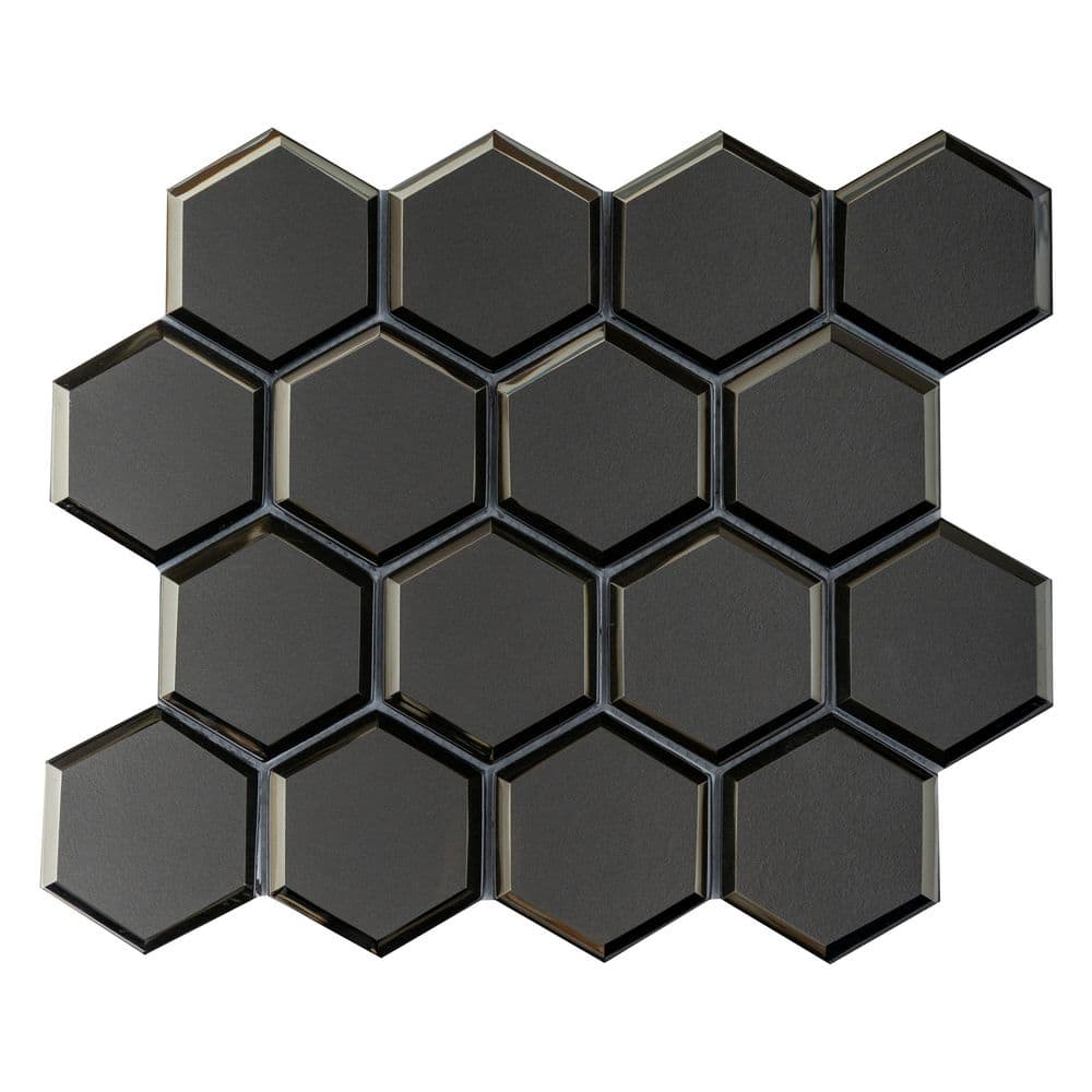 ★87MM★ Mmlg MIRROR WRITING PATTERN HFT CHARCOAL Gaslight Hand Silvered Mirror Tile – Antiqued & Textured