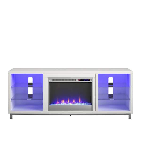 64.8 in. W Lumina Freestanding Electric Fireplace TV Stand LED Media Console with Remote Control for TVs up to 70 in.