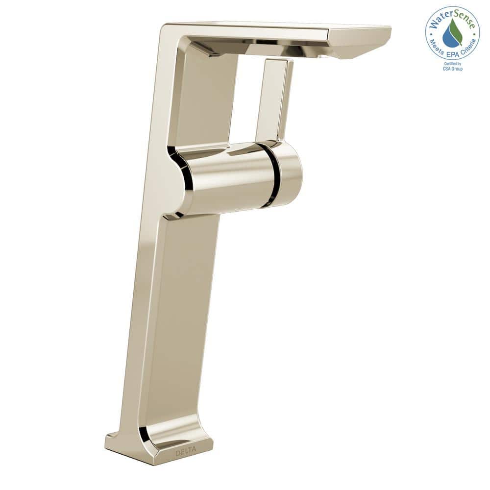 Modern European Polished Nickel Single Hole Vessel Faucet