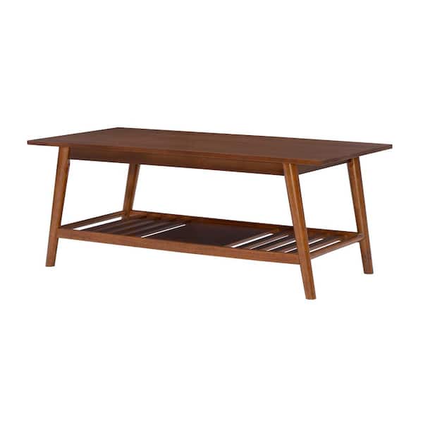 Linon Home Decor Breville 47 in. Walnut Rectangle Wood